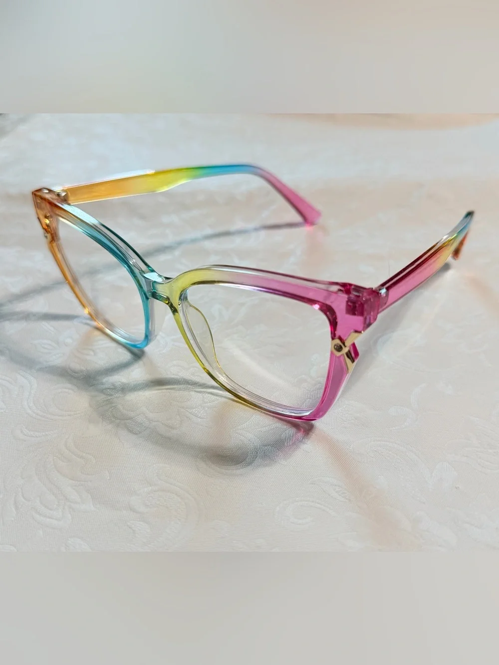 Lot of 3 Clear Non Prescription Fashion Glasses 👓